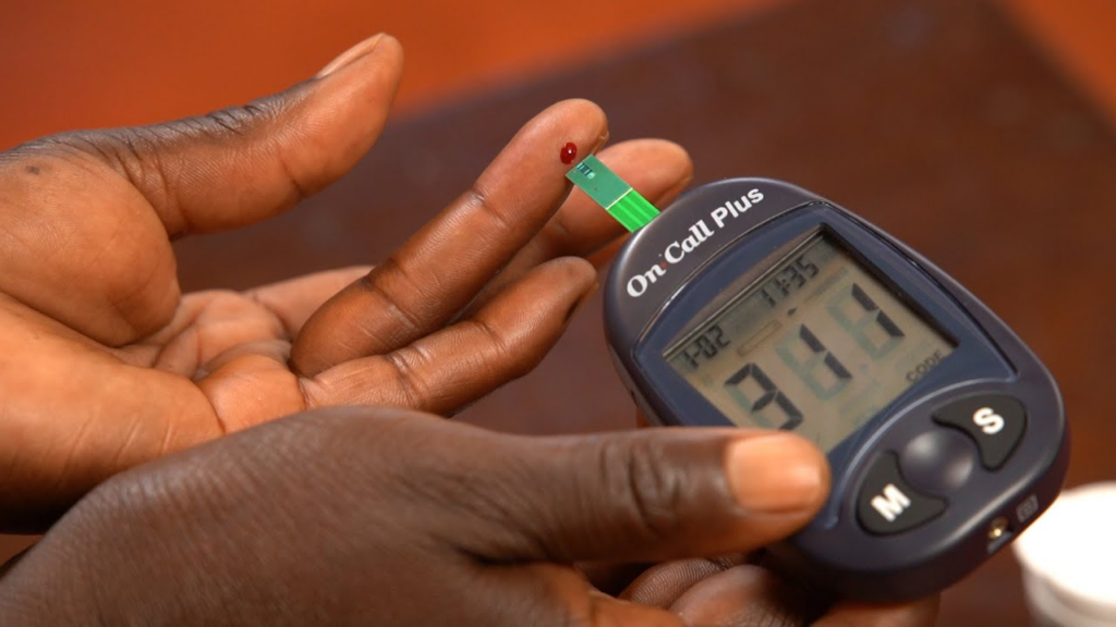 Type 2 diabetes blood sugar test